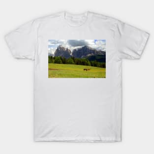 Horses at the Seiser Alm T-Shirt